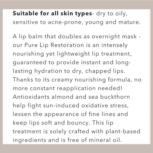 Akar Lip Restoration Intense Nourishing Lip Balm and Mask - Picture 4 of 12